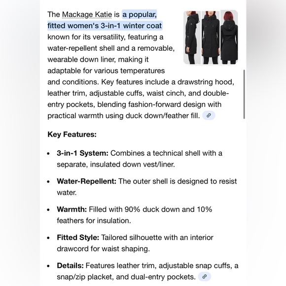 Mackage Winter Jacket - Picture 6 of 8